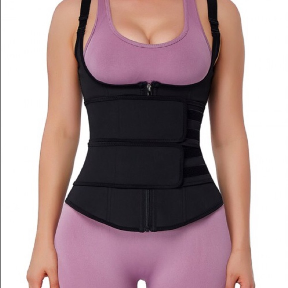 Body-Hugging Black Upgrade Zipper Vest Shaper